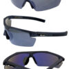 Mens sports style semi rimmed sunglasses B1-8X3005