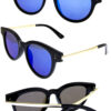 Womens blended high horned sunglasses B3-17502