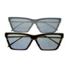 womens metal pointed square rimless sunglasses B2-ZH18712 - Image 3