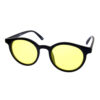 Womens plastic rounded high pointed flat style sunglasses  2-LW18401 - Image 4