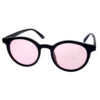 Womens plastic rounded high pointed flat style sunglasses  2-LW18401 - Image 2