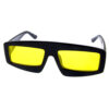 Womens square style plastic sunglasses C2-7538COL - Image 2