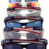 Mens plastic american flag arm detailed sunglasses F1-LOC91106USA - Image 3
