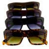 Womens square plastic fashion sunglasses B3-93022 - Image 5
