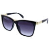 Womens metal trim horn sunglasses B1-CH17223 - Image 2