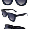 Womens heart horned plastic sunglasses G5-GSL22218