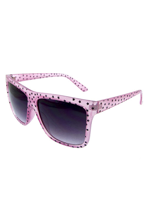 Womens star vintage plastic square sunglasses I3-CAQXD11020