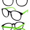 Unisex matte plastic clear lens sunglasses DD1-8979CLR
