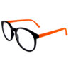 Unisex matte plastic clear lens sunglasses DD1-8979CLR - Image 3