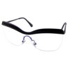 Womens clear fashion metal frametop sunglasses D-POP7199 - Image 2