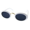 Womens oval clout plastic fashion sunglasses D-SC93011 - Image 5