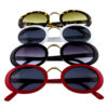 Womens oval clout plastic fashion sunglasses D-SC93011 - Image 2