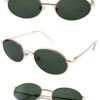 Womens rounded sleek metal fashion sunglasses  D-YP98019 - Image 3