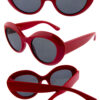 Womens oval cat eye plastic fashion sunglasses  D5-DO91015