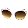 Womens metal cutout pointed pearllike sunglasses D5-YPYP98017 - Image 5
