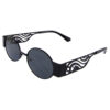 Unisex oval geometric rounded metal sunglasses B1-4870 - Image 2