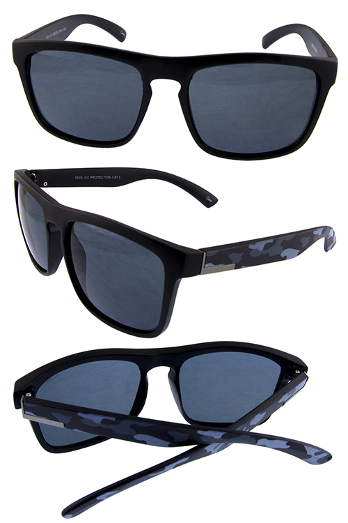 Mens square style plastic sunglasses J3-YB94027 - City Sunglass