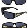Mens Locs square plastic woodlike sunglasses R1-91133WOOD