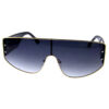 Womens metal plastic blended square sunglasses X-4866 - Image 2