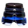 Womens metal plastic blended square sunglasses X-4866 - Image 5