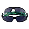 Mens plastic square green leaf retro sunglasses F4-91084MJ - Image 2
