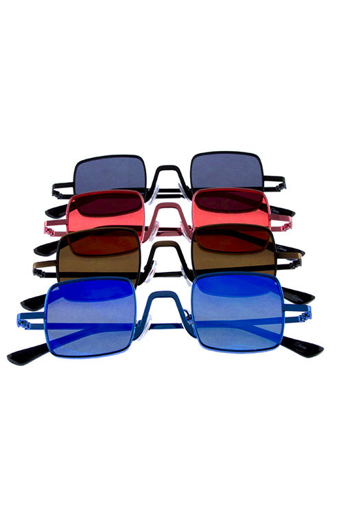 Womens dapper square metal fashion sunglasses C2-WL99019