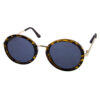 womens metal arm blended rounded sunglasses B3-DO91033 - Image 2