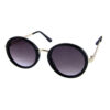 womens metal arm blended rounded sunglasses B3-DO91033 - Image 3