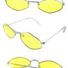 Womens geometric metal retro sunglasses 2-DO91039 - Image 4