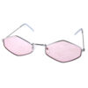 Womens geometric metal retro sunglasses 2-DO91039