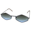 Womens geometric metal retro sunglasses 2-DO91039 - Image 3