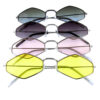 Womens geometric metal retro sunglasses 2-DO91039 - Image 5