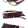 Aztec fashion style reading plastic glasses ER1-AZR24 - Image 2