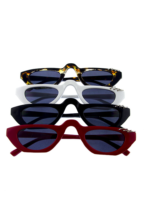 Womens square plastic retro fashion sunglasses F3-WL99016 – City Sunglass