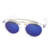 Womens rounded plastic rebar style sunglasses B2-CH17212 - Image 5
