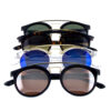 Womens rounded plastic rebar style sunglasses B2-CH17212