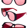 Womens plastic square mature fashion sunglasses F4-LTC4009 - Image 5