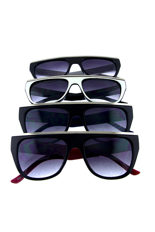 Unisex classy square rounded fashion sunglasses F5-OLF1007 - City Sunglass