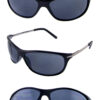 Mens metal arm blended square plastic sunglasses X-CTM1001