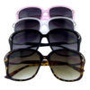 Womens square plastic elegant retro sunglasses D1-LEL036 - Image 5