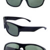 Mens classic square glass lens sunglasses  WF5-P2518GL