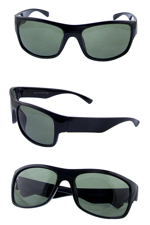 Mens classic square glass lens sunglasses WF5-P2518GL – City Sunglass