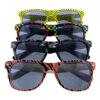 Womens square plastic fully rimmed sunglasses F5-OLK15031
