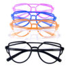 Kids clear lens square rebar aviator sunlgasses AY-K79473 - Image 2