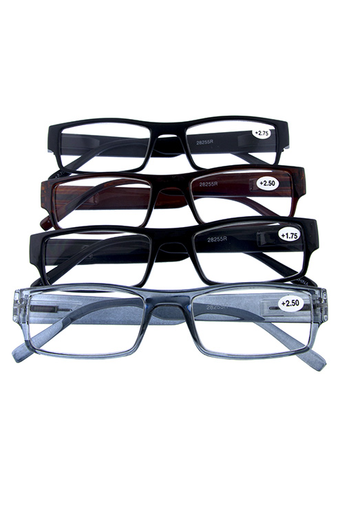 Slim Square Style Plastic Reading Glasses Ns1 28255r City Sunglass