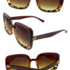 Womens square retro plastic sunglasses  AD4-80956 - Image 2