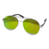 Unisex flat lens aviator rebar style sunglasses A1-GY18502 - Image 5