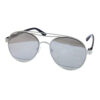 Unisex flat lens aviator rebar style sunglasses A1-GY18502 - Image 2