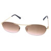 Womens oval metal vintage semi rimless sunglasses A1-DO91022 - Image 3