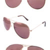 Womens elegant deluxe aviator metal sunglasses F1-AF101ROSE